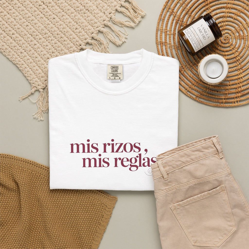 Mis Rizos, Mis Reglas “Mija” T-Shirt