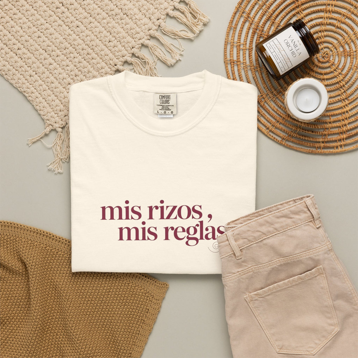 Mis Rizos, Mis Reglas “Mija” T-Shirt