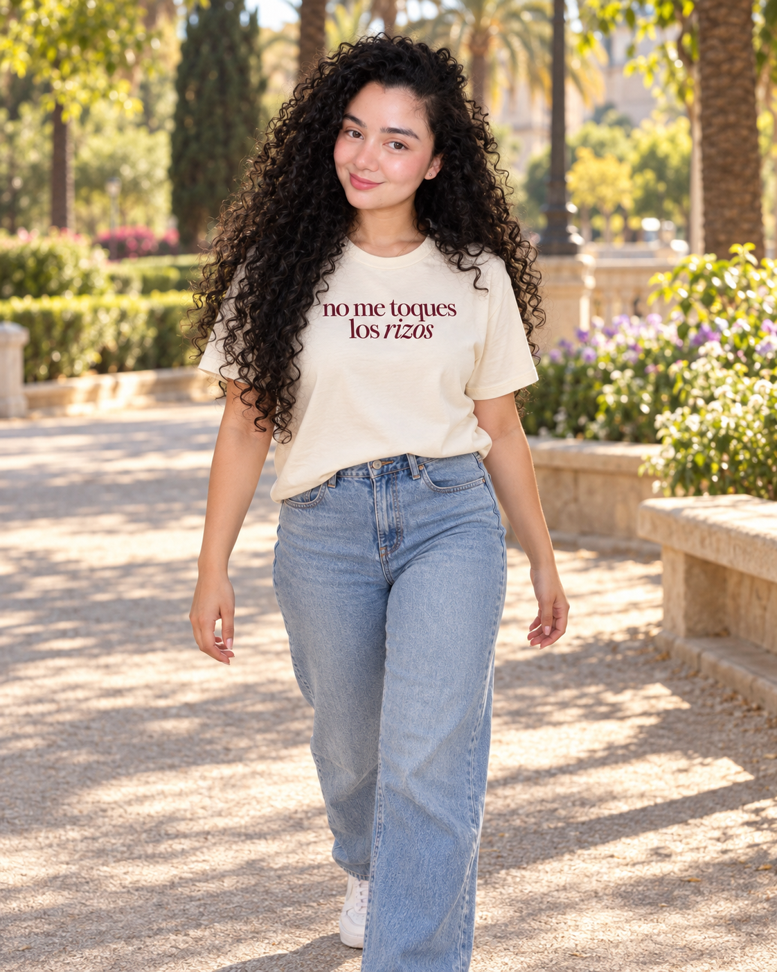 No Me Toques Los Rizos T-Shirt — "Mija Studio"