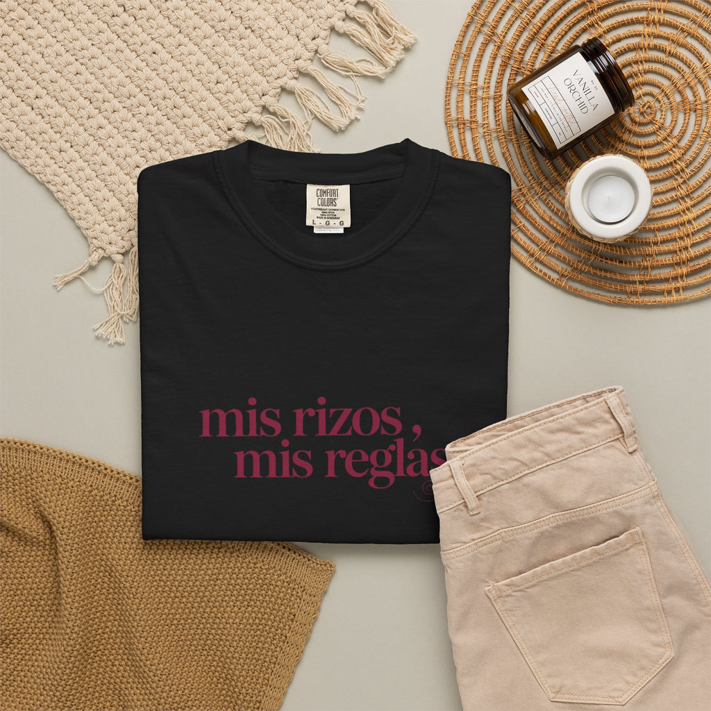 Mis Rizos, Mis Reglas “Mija” T-Shirt